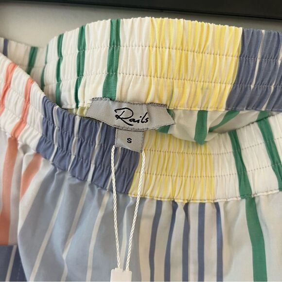 Rails Organic Cotton Boxer Shorts in Portofino Stripe Size Small NWT - Picture 8 of 12